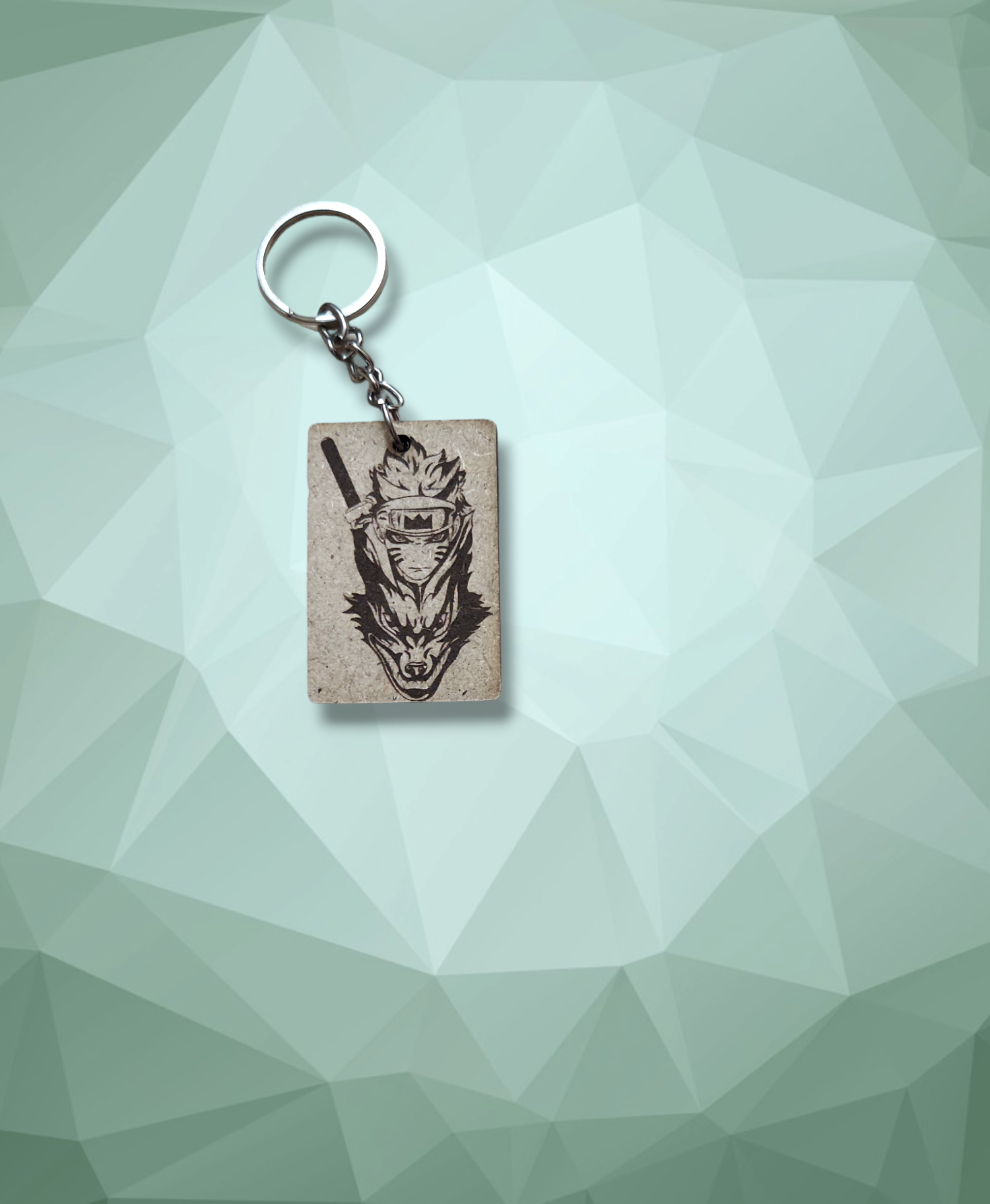 Naruto Uzumaki MDF Laser Engraved Personalised Keychain