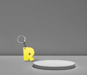 Alphabet Letter Personalised Keychain